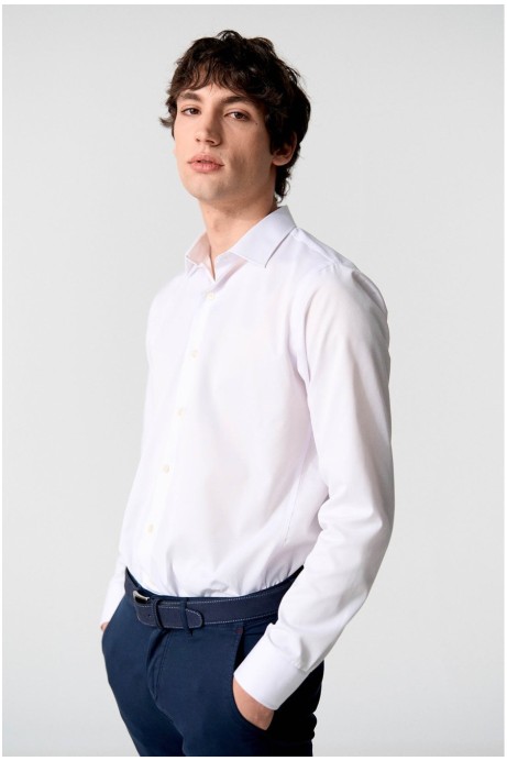 CAMISA BLANCA BÁSICA VESTIR HOMBRE