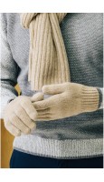 GUANTES DE PUNTO BEIGE