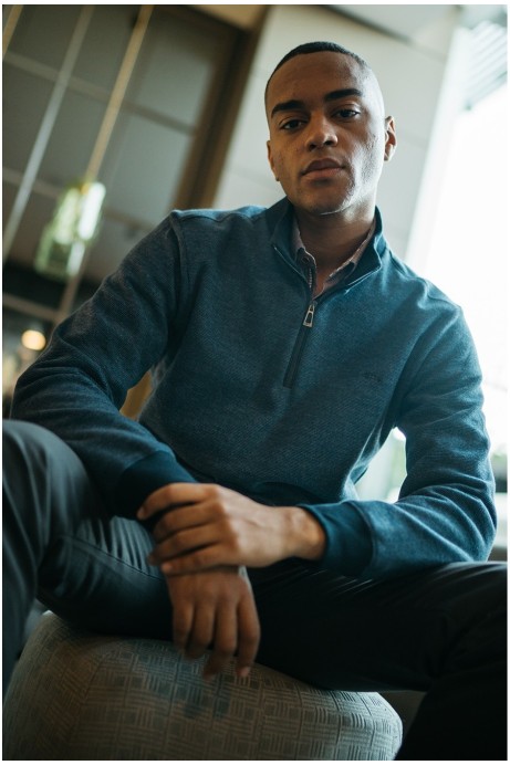 JERSEY PUNTO MARINO CUELLO SEMICISNE CREMALLERA HOMBRE