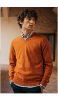 JERSEY NARANJA CUELLO PICO HOMBRE
