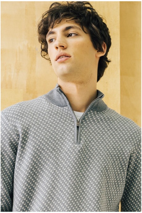 JERSEY PUNTO CUELLO CREMALLERA 100%ALGODÓN 2