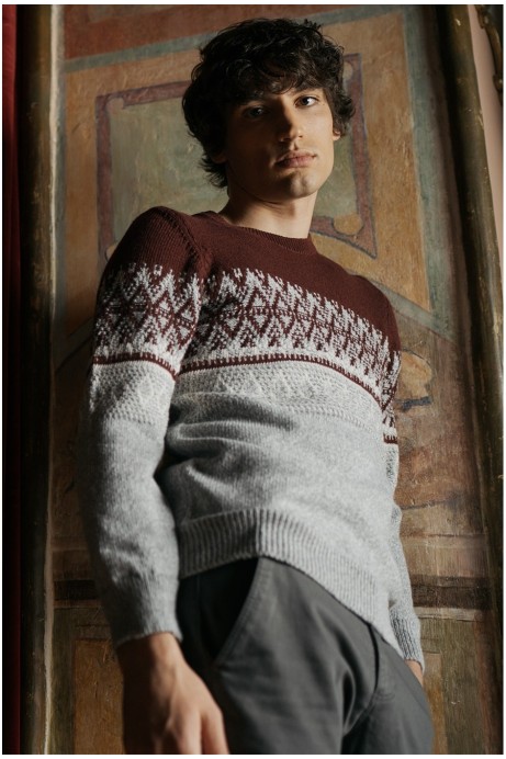 JERSEY PUNTO CENEFAS GRIS HOMBRE