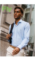 CAMISA REGULAR FIT TEJIDO MICROESTAMPADO ANTIARRUGAS