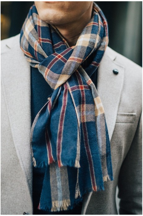 BUFANDA HOMBRE DE CUADROS