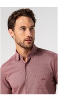 CAMISA ESTAMPADA GRANATE HOMBRE REGULAR FIT