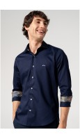 CAMISA SLIM FIT HOMBRE MARINO