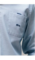 CAMISA HOMBRE AZUL CON BOLSILLO REGULAR FIT