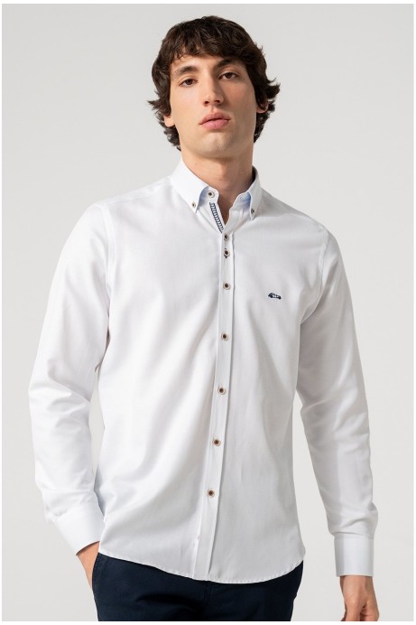 CAMISA HOMBRE SLIM FIT BLANCO