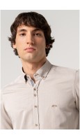 CAMISA SLIM FIT HOMBRE EN BEIGE