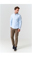 CAMISA HOMBRE ALGODÓN CELESTE