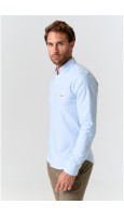 CAMISA HOMBRE ALGODÓN CELESTE