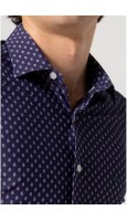 CAMISA HOMBRE ESTAMPADO CACHEMIR MARINO