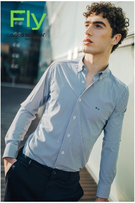 CAMISA ESTAMPADO CUADRADITOS REGULAR FIT