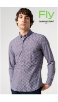CAMISA REGULAR FIT ESTAMPADO DE COMAS COLORES