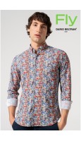 CAMISA HOMBRE ESTAMPADO MULTICOLOR ABSTRACTO
