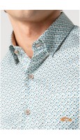 CAMISA HOMBRE CON BOLSILLO ESTAMPADO CUADRADITOS