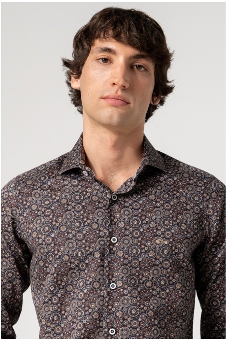 CAMISA SLIM FIT HOMBRE ESTAMPADO MANDALAS 2