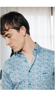 CAMISA ESTAMPADO AZUL SLIM FIT