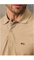 POLO PIQUÉ BEIGE MANGA LARGA