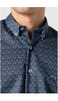 CAMISA HOMBRE ESTAMPADO MARINO