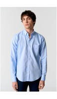 CAMISA OXFORD CELESTE 100% ALGODÓN