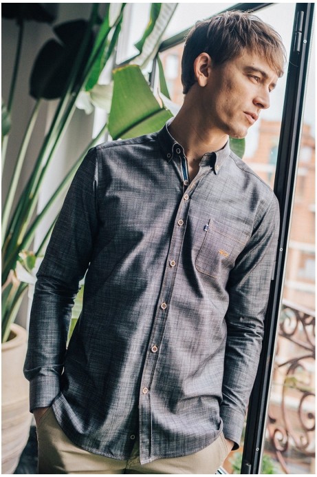 CAMISA VAQUERA HOMBRE CON BOLSILLO