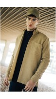 SOBRECAMISA HOMBRE COLOR BEIGE CON BOLSILLO GRANDE