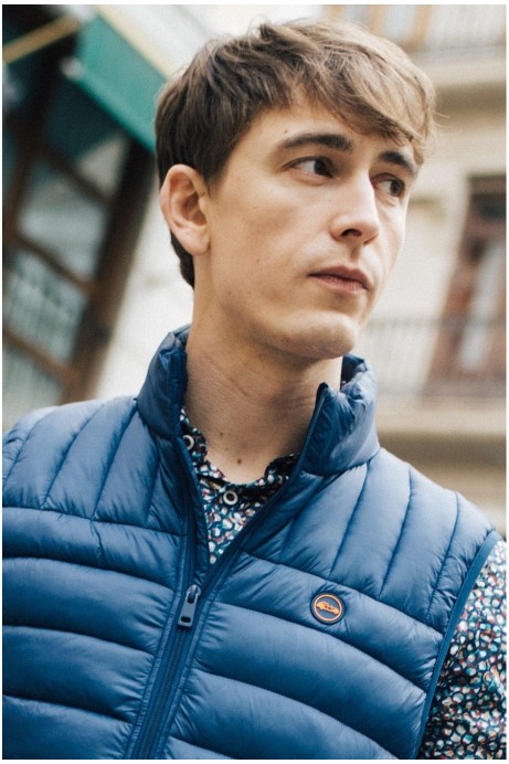 CHALECO ACOLCHADO HOMBRE SIN CAPUCHA AZUL 2