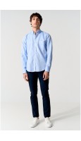 CAMISA OXFORD CELESTE 100% ALGODÓN