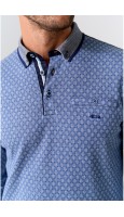 POLO HOMBRE CUADRADOS AZULES