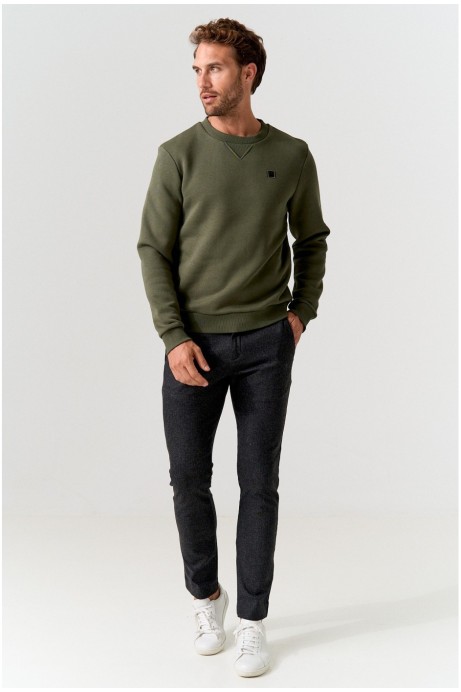 SUDADERA CUELLO REDONDO CAQUI 2