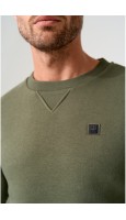 SUDADERA CUELLO REDONDO CAQUI