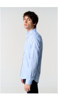 CAMISA OXFORD CELESTE 100% ALGODÓN