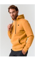 SUDADERA HOMBRE CON CAPUCHA MOSTAZA