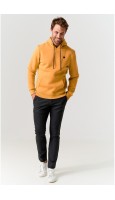 SUDADERA HOMBRE CON CAPUCHA MOSTAZA