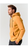 SUDADERA HOMBRE CON CAPUCHA MOSTAZA