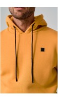 SUDADERA HOMBRE CON CAPUCHA MOSTAZA
