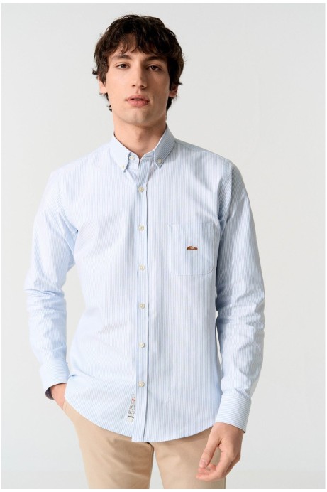 CAMISA RAYAS AZULES OXFORD