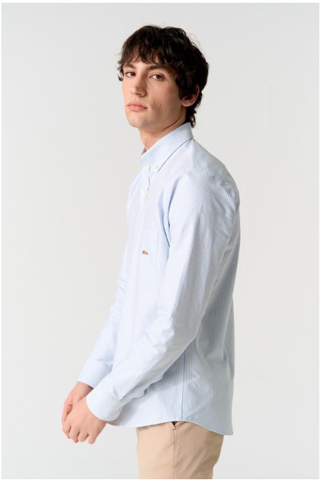 CAMISA RAYAS AZULES OXFORD 2