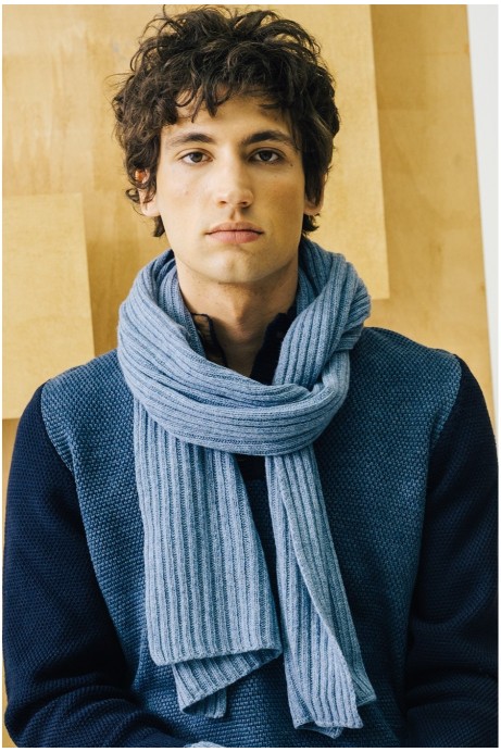 BUFANDA AZUL JEANS HOMBRE